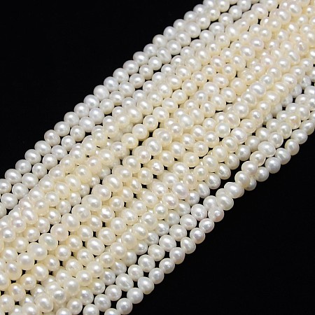 Natural Cultured Freshwater Pearl Beads Strands PEAR-L001-F-13-1