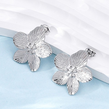 Non-Tarnish 304 Stainless Steel Stud Earrings EJEW-Z022-22P-1