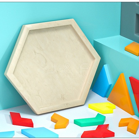 DIY Hexagon Tray Display Decoration Silicone Molds DIY-G067-05C-1