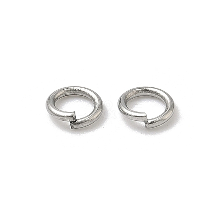 Tarnish Resistant 304 Stainless Steel Open Jump Rings STAS-E067-05-5mm-1