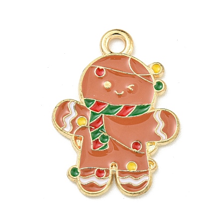 Christmas Theme Alloy Enamel Pendants ENAM-I060-01E-1