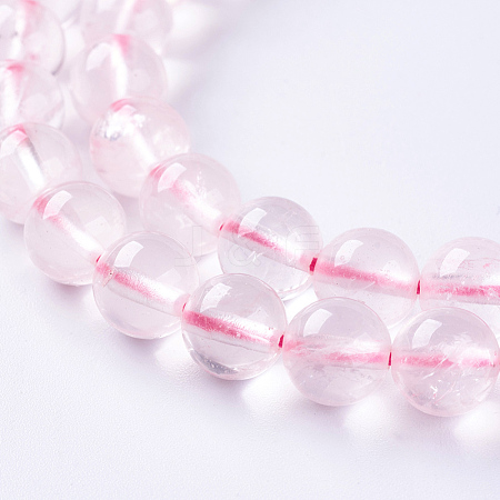 Natural Rose Quartz Beads Strands G-L470-32-8mm-1