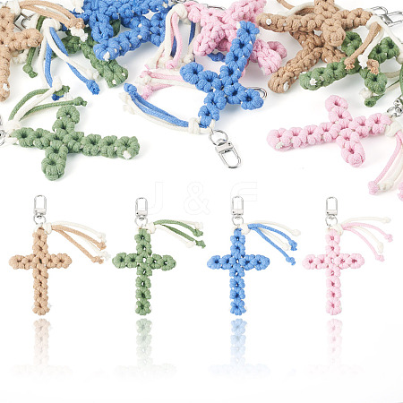 4Pcs Cotton Pendant Decorations HJEW-TA00403-1