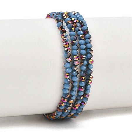 Electroplate Glass Beads Stradns EGLA-H114-02A-07-1