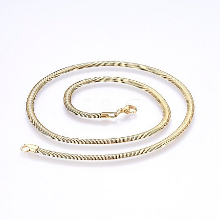 304 Stainless Steel Herringbone Chain Necklaces X-NJEW-F227-07G-03-1