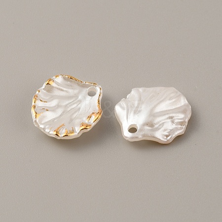 Opaque Frosted Resin Pendants RESI-WH0026-47A-01-1