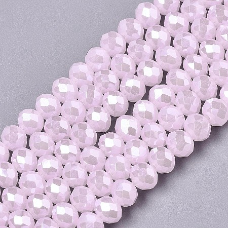 Electroplate Glass Beads Strands LS-EGLA-A034-J8mm-A09-1