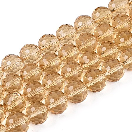 Transparent Glass Bead Strands GLAA-R095-10mm-32-1