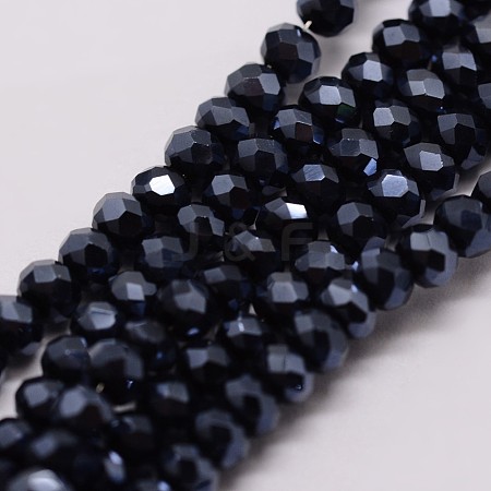 Electroplate Glass Bead Strands X-GLAA-K016-2x3mm-10PL-1