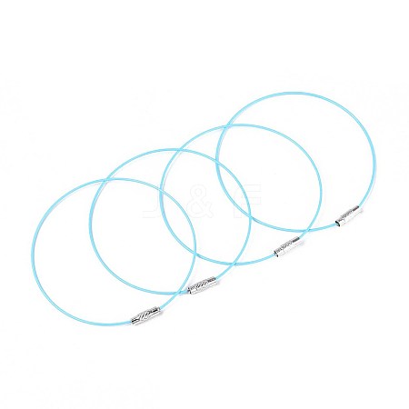 Steel Wire Bracelet Cord DIY Jewelry Making TWIR-R004-14-1