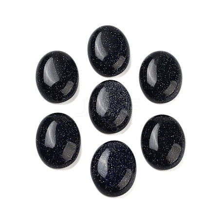 Synthetic Blue Goldstone Cabochons G-G108-02A-1