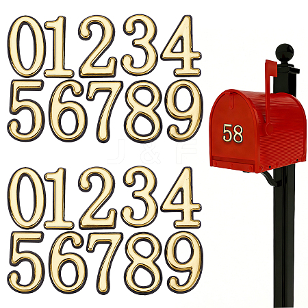 10Pcs ABS Plastic Stickers DIY-SP0007-95B-1