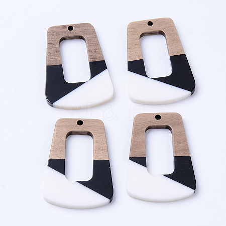 Resin & Walnut Wood Pendants LS-X-RESI-N025-003A-B02-1