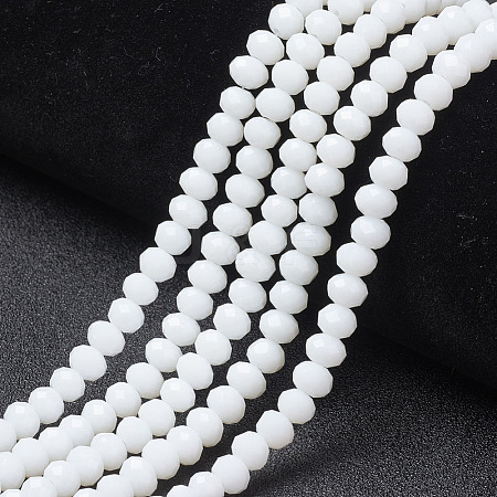 Opaque Solid Color Imitation Jade Glass Beads Strands LS-EGLA-A044-P4mm-D01-1