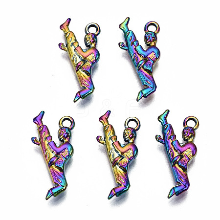 Rainbow Color Alloy Pendants PALLOY-S180-036-RS-1