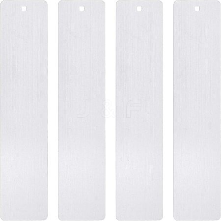 Stainless Steel Brushed Blank Bookmarks AJEW-UN0001-002-1