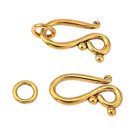 Tibetan Style Hook and Eye Clasps LS-GLF1277Y-NF-1