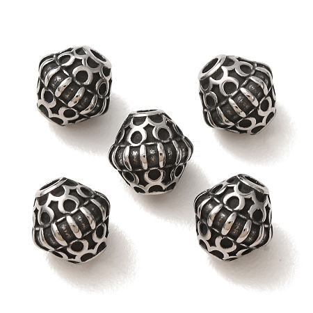 304 Stainless Steel Beads SA-CBA9DCB-06AS-1