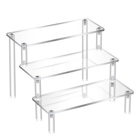 Assembled Rectangle Acrylic Action Figures Display Boxes ODIS-WH0058-34-1