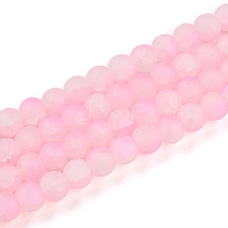 Crackle Glass Beads Strands GLAA-N009-8mm-02-1