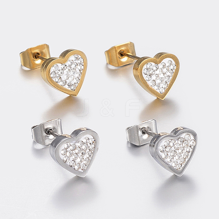 304 Stainless Steel Stud Earrings EJEW-F146-04-1