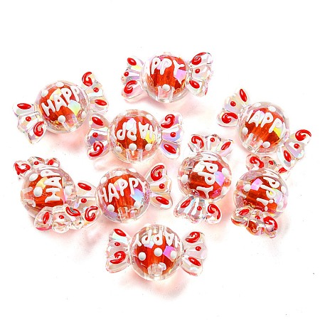 Transparent Acrylic Beads LS-OACR-E025-07-1
