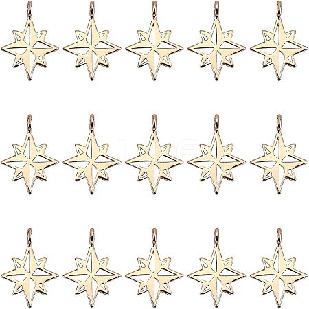 18Pcs Brass Charms KK-FH0001-94-1