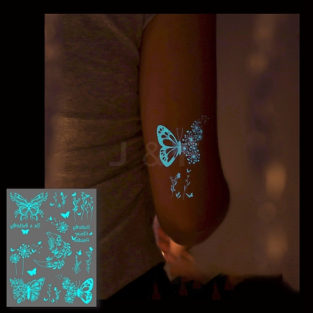 Luminous Removable Temporary Water Proof Tattoos Paper Stickers PW-WG10232-07-1