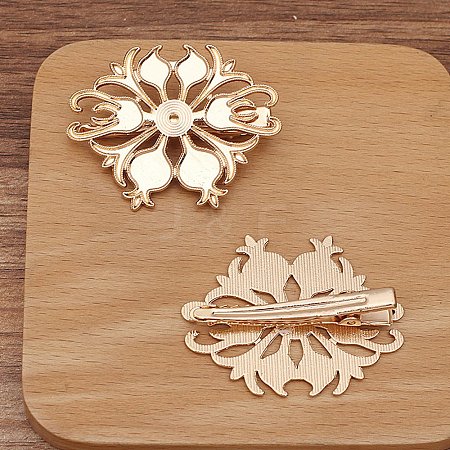 Alloy Alligator Hair Clips Finding PW-WGA476B-03-1