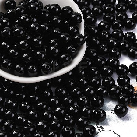 Opaque Colours Glass Seed Beads SEED-Z004-P8MM-08-1
