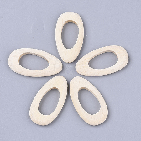 Undyed Natural Beech Wood Beads WOOD-N003-005-1