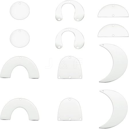 201 Stainless Steel Pendants STAS-FH0001-28P-1