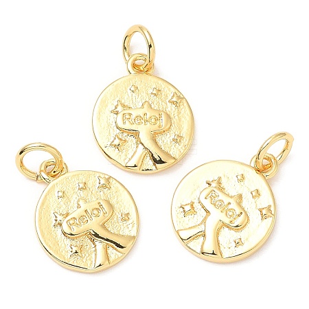 Rack Plating Brass Charms KK-A185-03G-1