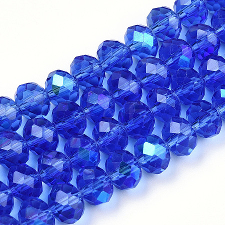Electroplate Glass Beads Strands X1-EGLA-A034-T4mm-L26-1