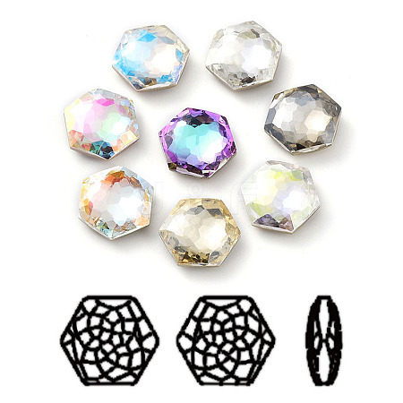 K9 Glass Rhinestone Cabochons RGLA-P035-01C-M-1