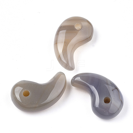 Natural Grey Agate Pendants X-G-S294-07K-1
