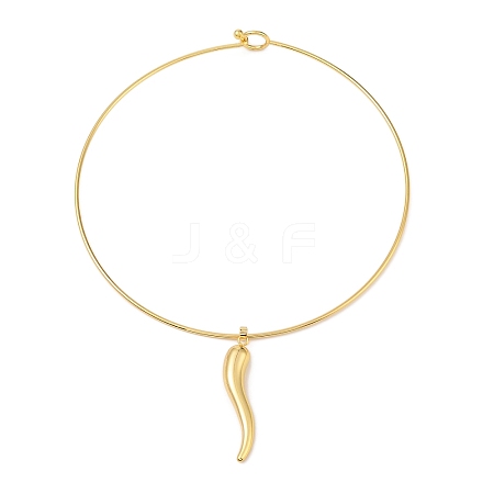 Pepper Brass Necklaces BJEW-Q350-06G-1