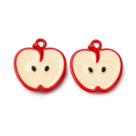 Baking Paint Alloy Pendants FIND-G097-04F-1