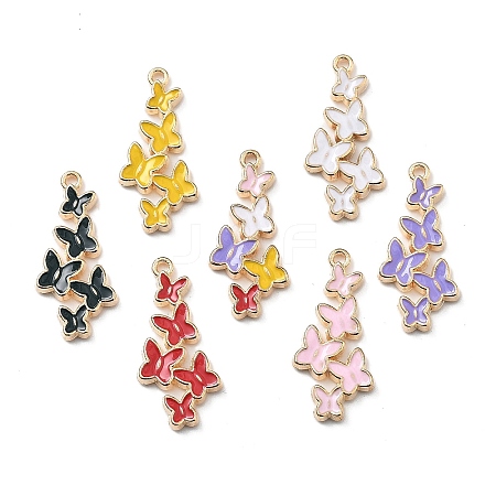 Alloy Enamel Pendants ENAM-S022-04A-1