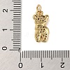 Rack Plating Brass & Clear Cubic Zirconia Pendants KK-S372-16G-3