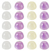 20Pcs 2 Colors Resin UV Reactive Beads RESI-TA0005-68-3