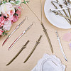 16Pcs 2 Colors Tibetan Style Big Pendants FIND-CA0010-83-5
