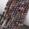 Natural Red Corundum/Ruby and Sapphire Beads Strands X-G-L651-C01-4mm-1