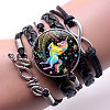 Imitation Leather Woven Multi-strand Bracelets WG5997F-03-1