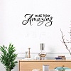 PVC Quotes Wall Sticker DIY-WH0200-042-4