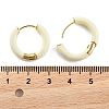 Brass & 925 Sterling Silver Pin Hoop Earrings EJEW-R013-02G-01-5