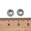 Brass European Beads KK-CBADC51-09AS-2