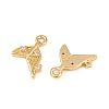 Ocean Theme Brass Micro Pave Cubic Zirconia Charms KK-F902-08L-G-2