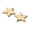 50Pcs Undyed Wood Connector Charms WOOD-FS0001-12B-3
