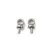 304 Stainless Steel Cup Pearl Peg Bails Pin Pendants STAS-L300-004A-P-1